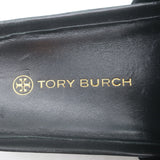 Tory Burch Patos Platform Slide Sandals Black Leather Size 10.5