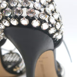 Bottega Veneta Sparkle Stretch Crystal-Embellished Mesh Pumps Black Size 39
