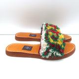 RES IPSA Moroccan Rug Slide Sandals Multicolor Size 10-11 NEW