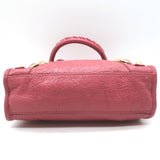 Balenciaga Giant Mini City Bag Rose Hortensia Lambskin Leather Crossbody