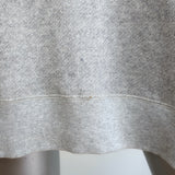 R13 Zipper-Front Mini Sweatshirt Dress Heather Gray Terry Size Large