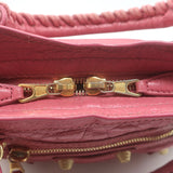 Balenciaga Giant Mini City Bag Rose Hortensia Lambskin Leather Crossbody