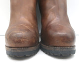 Brunello Cucinelli Platform Chelsea Boots Brown Leather Size 40