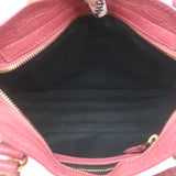 Balenciaga Giant Mini City Bag Rose Hortensia Lambskin Leather Crossbody