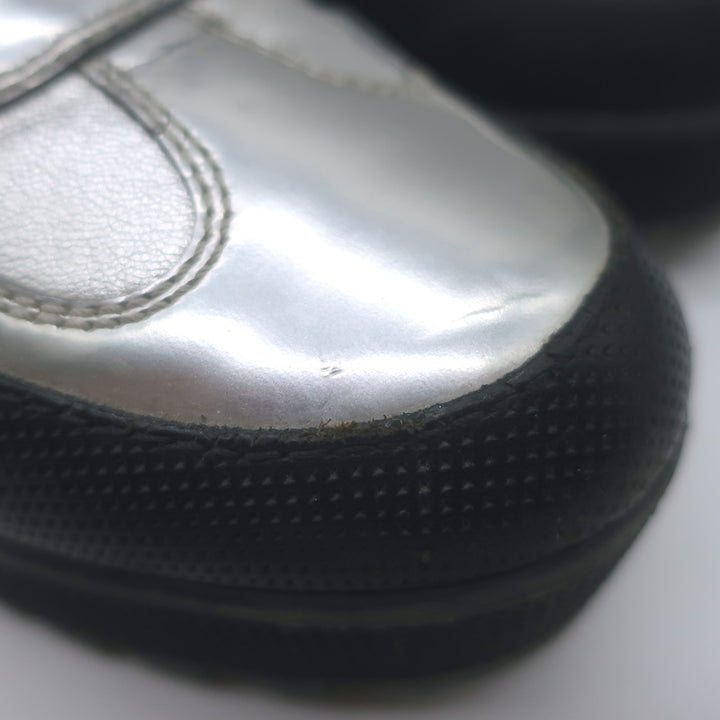 Louis Vuitton Spaceship Laureate Platform Combat Boots Silver Leather Size 38.5