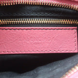 Balenciaga Giant Mini City Bag Rose Hortensia Lambskin Leather Crossbody