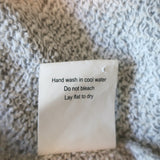 R13 Zipper-Front Mini Sweatshirt Dress Heather Gray Terry Size Large