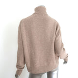 SPRWMN Cashmere Heart Turtleneck Sweater Almond Size Small NEW