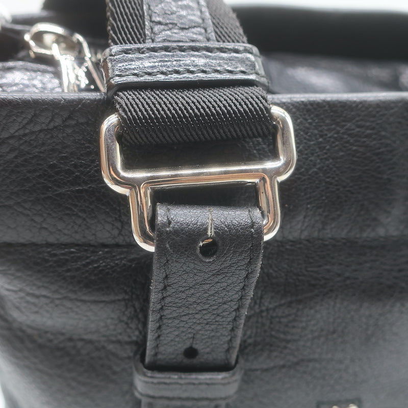 Yves Saint Laurent Kahala Studded Logo Tote Black Leather Small Shoulder Bag