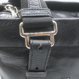 Yves Saint Laurent Kahala Studded Logo Tote Black Leather Small Shoulder Bag