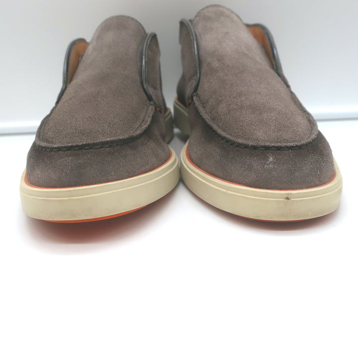 Santoni Slip-On Chukka Boots Taupe Suede Size US 7