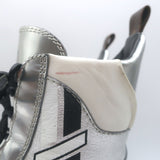 Louis Vuitton Spaceship Laureate Platform Combat Boots Silver Leather Size 38.5