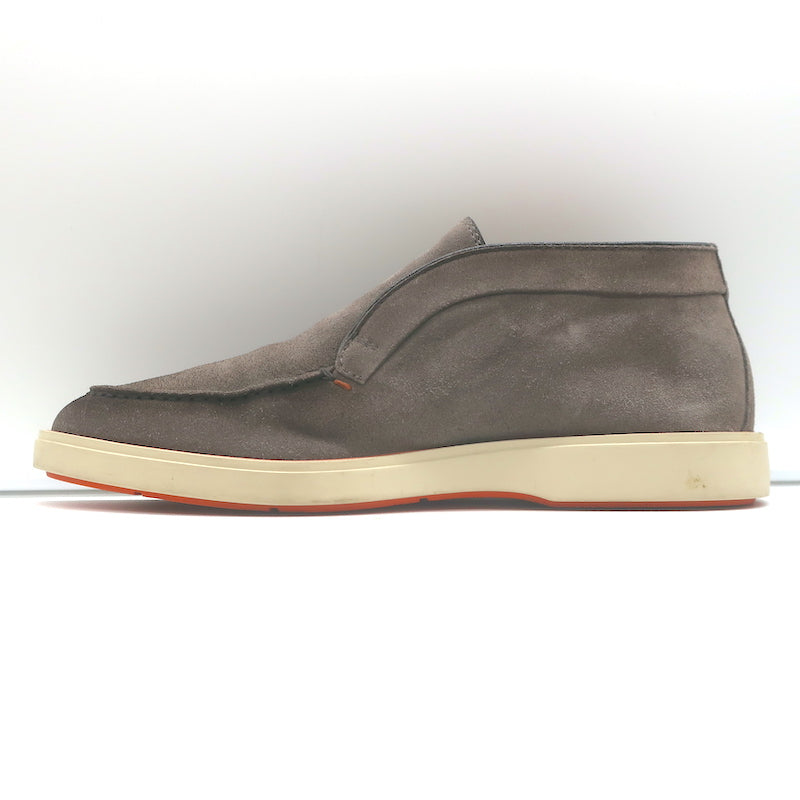 Santoni Slip-On Chukka Boots Taupe Suede Size US 7