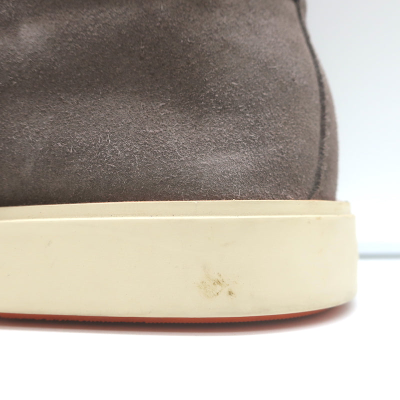 Santoni Slip-On Chukka Boots Taupe Suede Size US 7