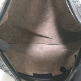 Bottega Veneta Large Veneta Fringed Hobo Black Intrecciato Leather Shoulder Bag