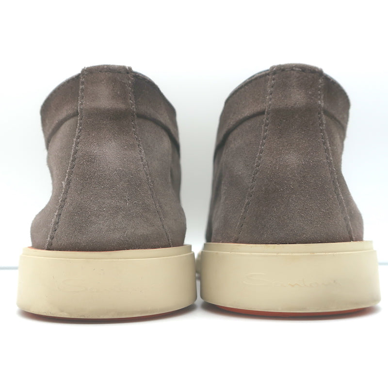 Santoni Slip-On Chukka Boots Taupe Suede Size US 7
