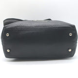 Yves Saint Laurent Kahala Studded Logo Tote Black Leather Small Shoulder Bag