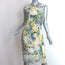 Erdem Sleeveless Sheath Dress Light Yellow/Multi Floral Print Silk Size US 8