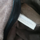 Bottega Veneta Large Veneta Fringed Hobo Black Intrecciato Leather Shoulder Bag