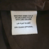 MIKOH Delia Side-Slit Maxi Skirt Dark Brown Cotton Poplin Size 0 NEW