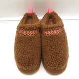 UGG Tazz Braid Shearling Platform Slippers Hardwood Size 9 NEW