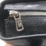 Yves Saint Laurent Kahala Studded Logo Tote Black Leather Small Shoulder Bag