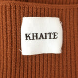 KHAITE Allegra Ribbed Knit Midi Bustier Dress Terracotta Size Medium