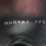 Louis Vuitton Spaceship Laureate Platform Combat Boots Silver Leather Size 38.5