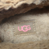 UGG Tazz Braid Shearling Platform Slippers Hardwood Size 9 NEW