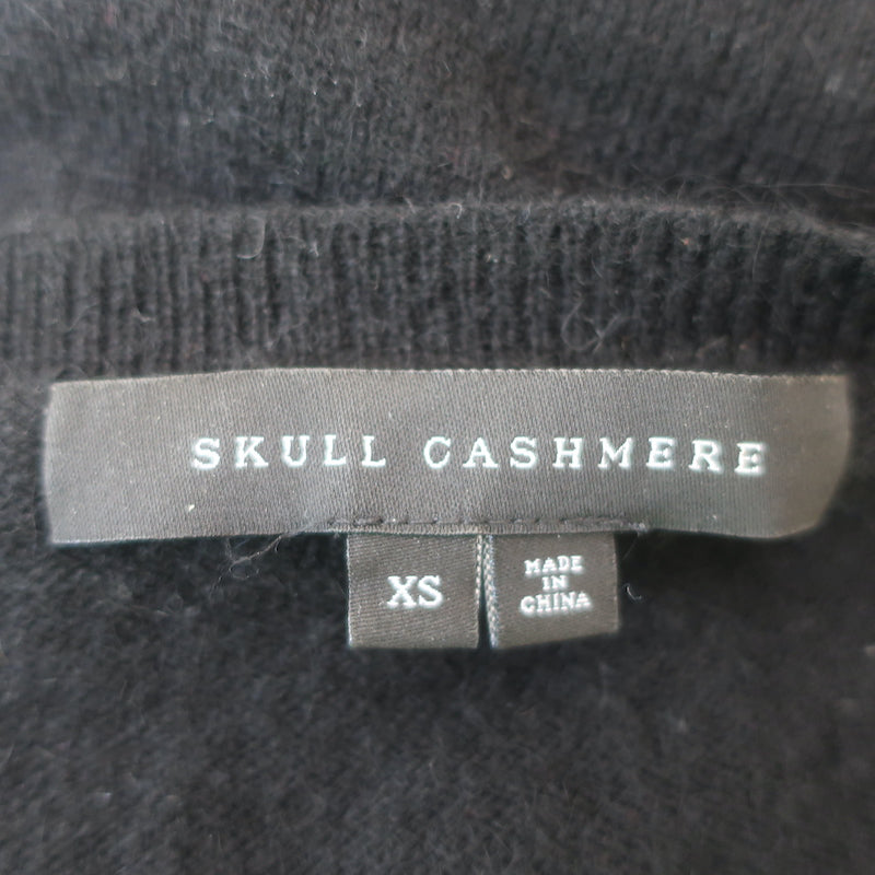 Skull Cashmere Luther Camo Skull Sweater Black Cashmere Size Extra Small