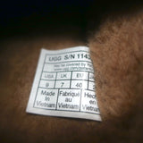 UGG Tazz Braid Shearling Platform Slippers Hardwood Size 9 NEW