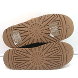 UGG Tazz Braid Shearling Platform Slippers Hardwood Size 9 NEW