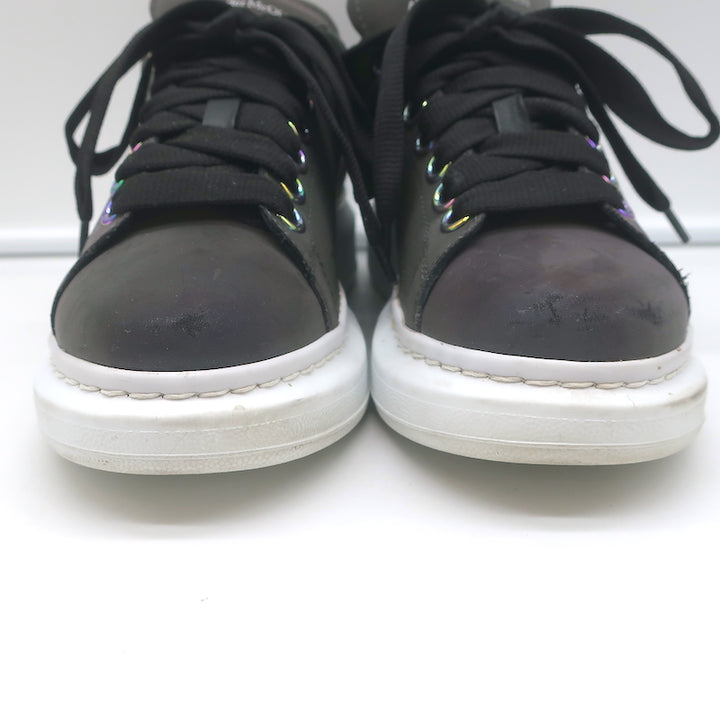 Alexander McQueen Iridescent Oversized Sneakers Purple/Black Size 35.5 D