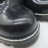Louis Vuitton Star Trail Patch Combat Boots Black Polished Leather Size 39