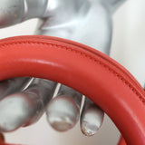 Christian Dior Medium Lady Dior Bag Orange Cannage Tweed