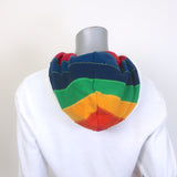 Aviator Nation Rainbow Zip-Up Hoodie Sweatshirt White Size Small
