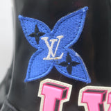 Louis Vuitton Star Trail Patch Combat Boots Black Polished Leather Size 39