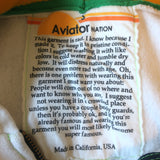 Aviator Nation Rainbow Zip-Up Hoodie Sweatshirt White Size Small