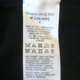 Alexander McQueen Twist-Neck Ribbed Knit Dress Black Wool Size Medium