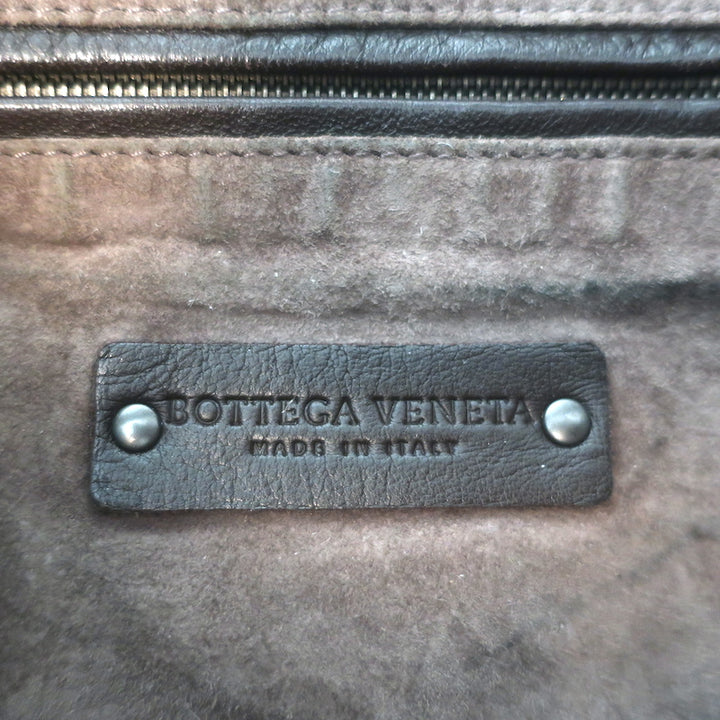 Bottega Veneta Large Veneta Hobo Dark Brown Intrecciato Leather Shoulder Bag