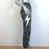 Aviator Nation Bolt Tie Dye Sweatpants Gray Size Medium