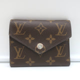 Louis Vuitton Victorine Wallet Brown Monogram Canvas & Rose Ballerine