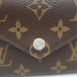 Louis Vuitton Victorine Wallet Brown Monogram Canvas & Rose Ballerine