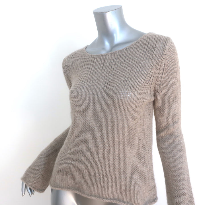 360 Cashmere Bell Sleeve Sweater Beige Cashmere Size Medium