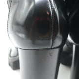 Louis Vuitton Star Trail Patch Combat Boots Black Polished Leather Size 39