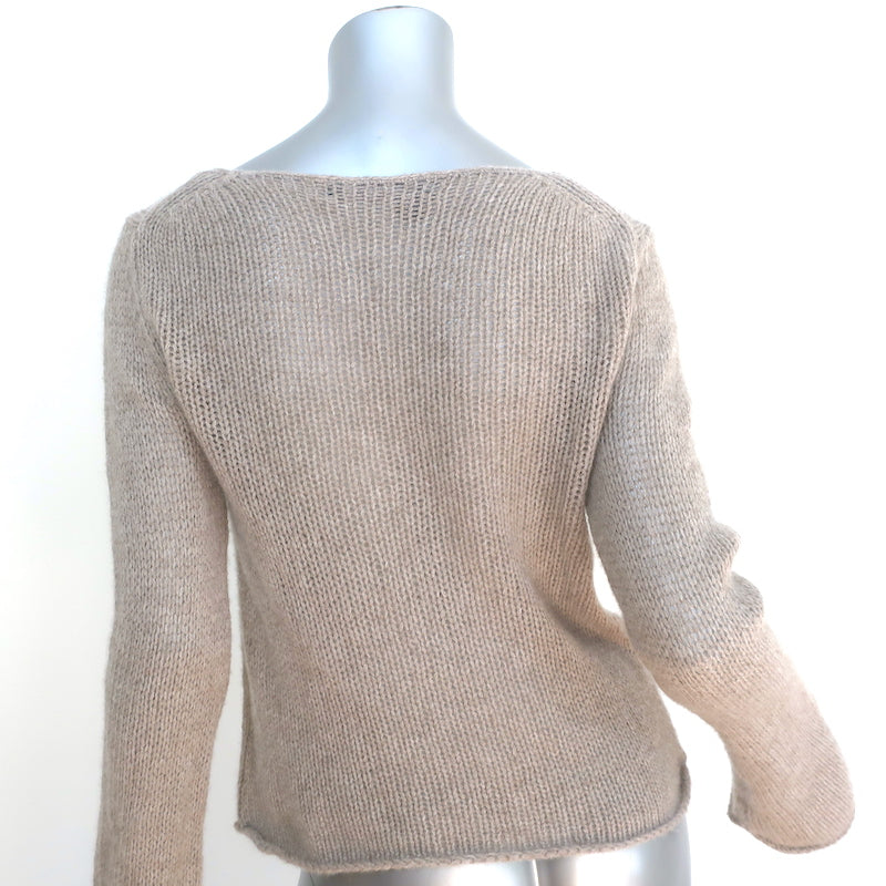 360 Cashmere Bell Sleeve Sweater Beige Cashmere Size Medium
