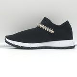 Jimmy Choo Verona Crystal-Embellished Knit Sneakers Black Size 35