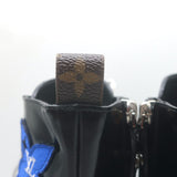 Louis Vuitton Star Trail Patch Combat Boots Black Polished Leather Size 39