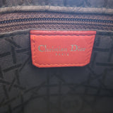 Christian Dior Medium Lady Dior Bag Orange Cannage Tweed