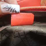 Christian Dior Medium Lady Dior Bag Orange Cannage Tweed